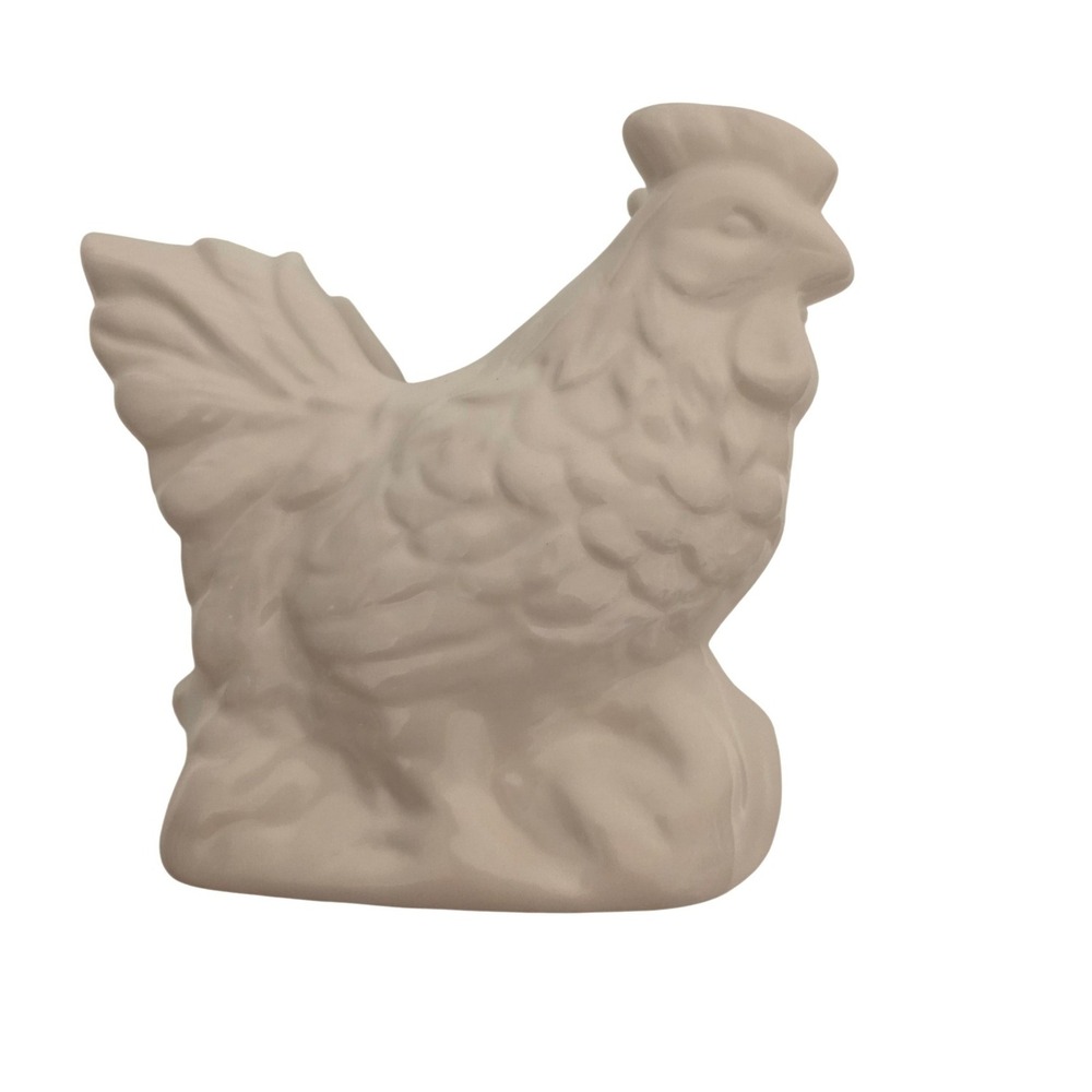 Country Living Ceramic Rooster Napkin Holder Farmhouse Cottage Core